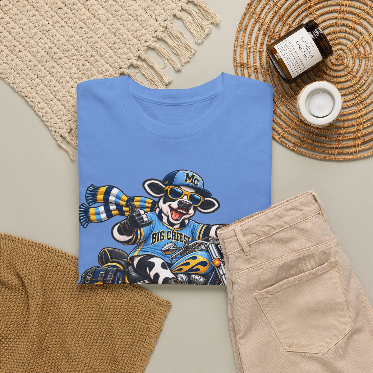 Moo Crew The Big Cheese Retro WI Teams Graphic Tee