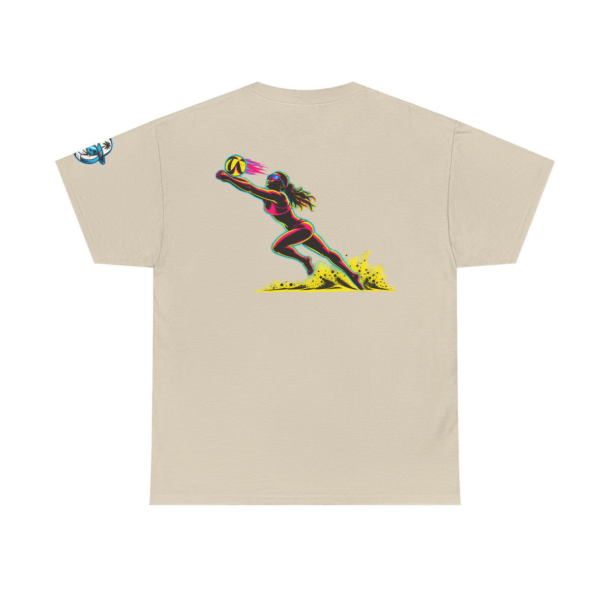 Beach Volleyball Tee — "Surface" Sunset Surface Club Graphic T-Shirt