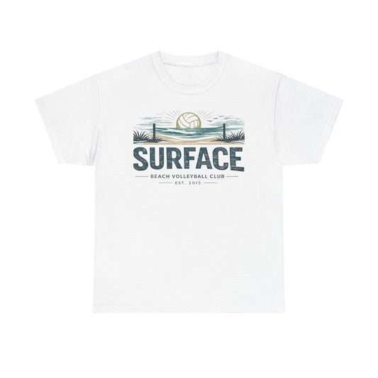 Surface Beach Volleyball Club T-Shirt — Vintage Coastal Volleyball Tee