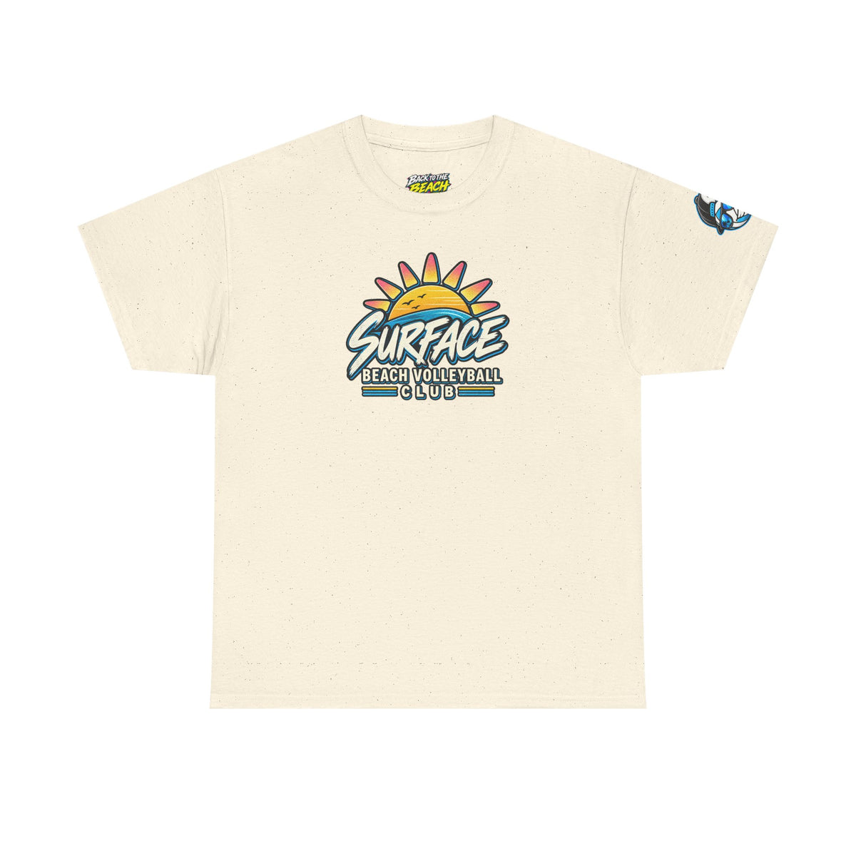Beach Volleyball Tee — "Surface" Club Surf Sun Graphic Shirt