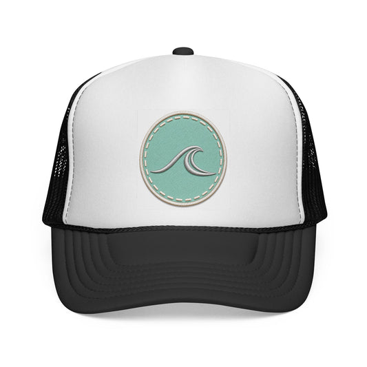 Surfache Wave Patch Trucker Cap — Surf Logo Mesh Baseball Hat