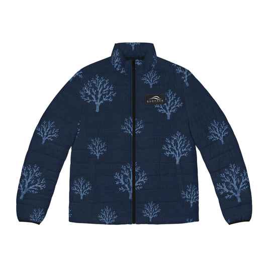 Men’s Sea Fan Pattern Puffer Jacket