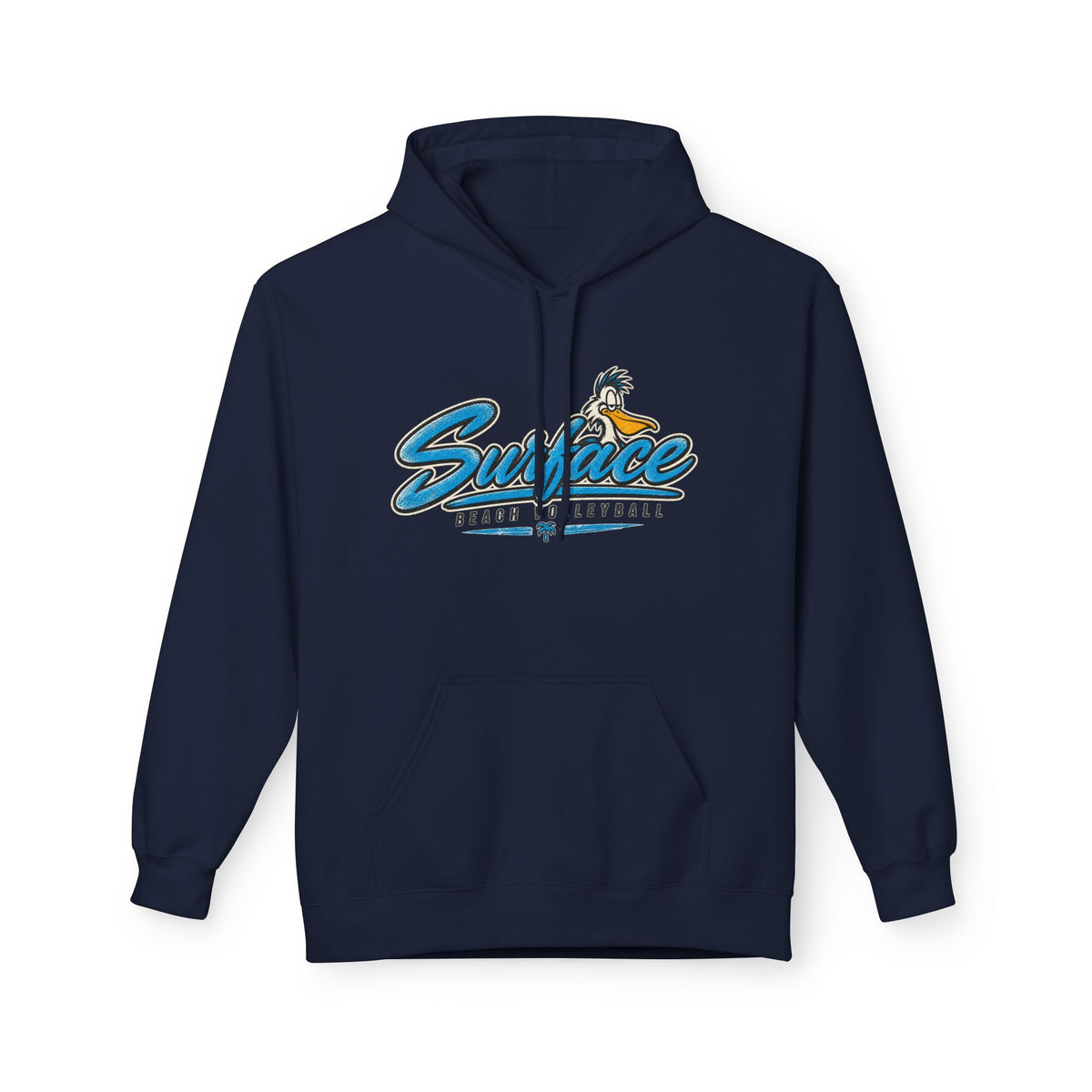 Surface Beach Volleyball Hoodie — Coastal Team Logo Pullover