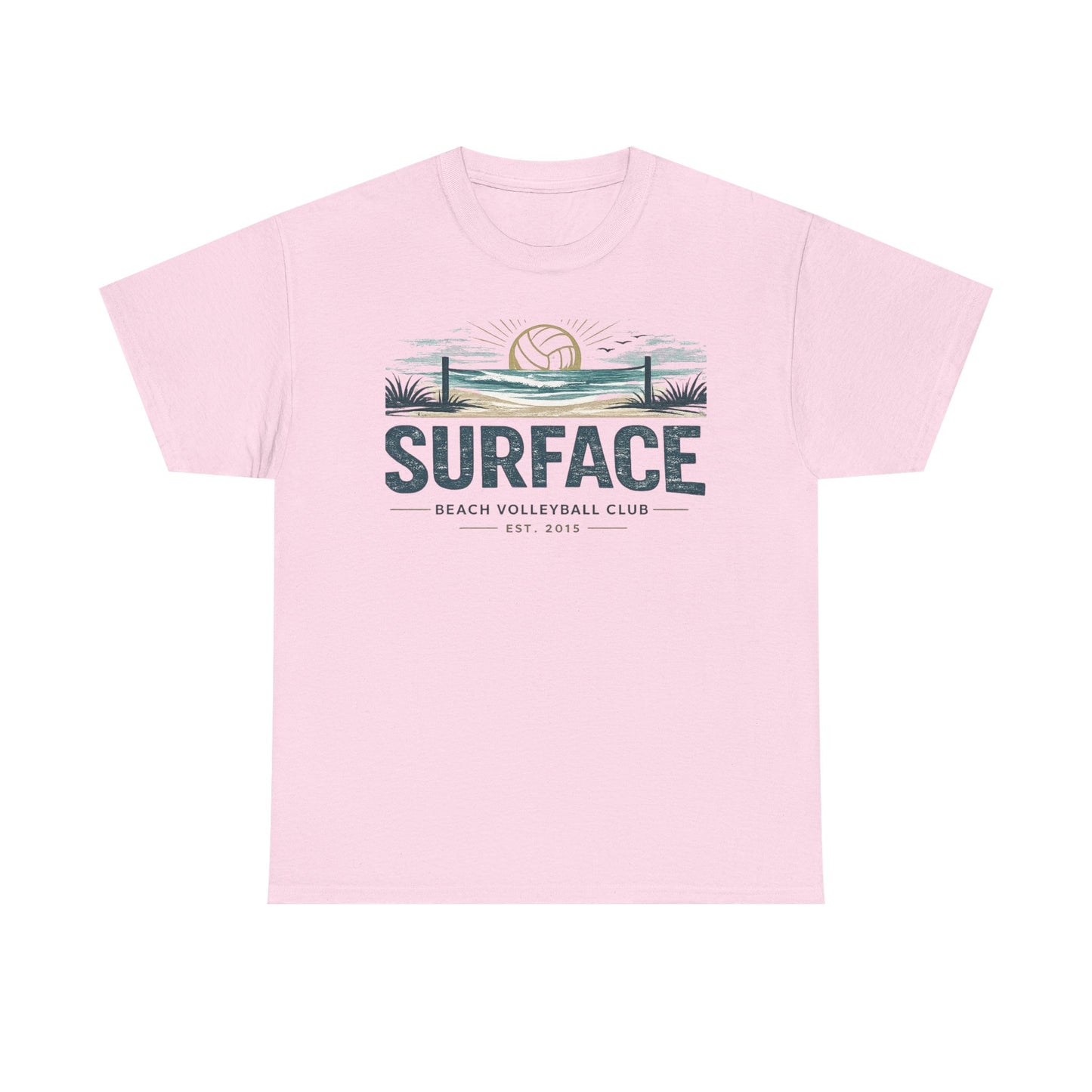 Surface Beach Volleyball Club T-Shirt — Vintage Coastal Volleyball Tee
