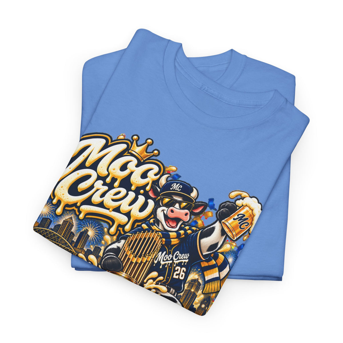 Moo Crew World Series Champions Baseball T-Shirt