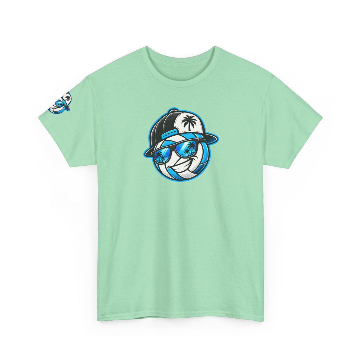 Surfaced Beach Volleyball Tee — 'Surface' Palm Logo Summer T‑Shirt