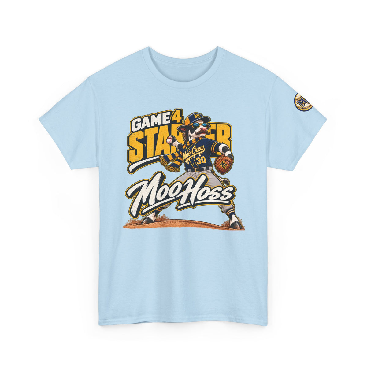 Moo Crew Game 4 Starter Baseball T-Shirt – Moo Hoss