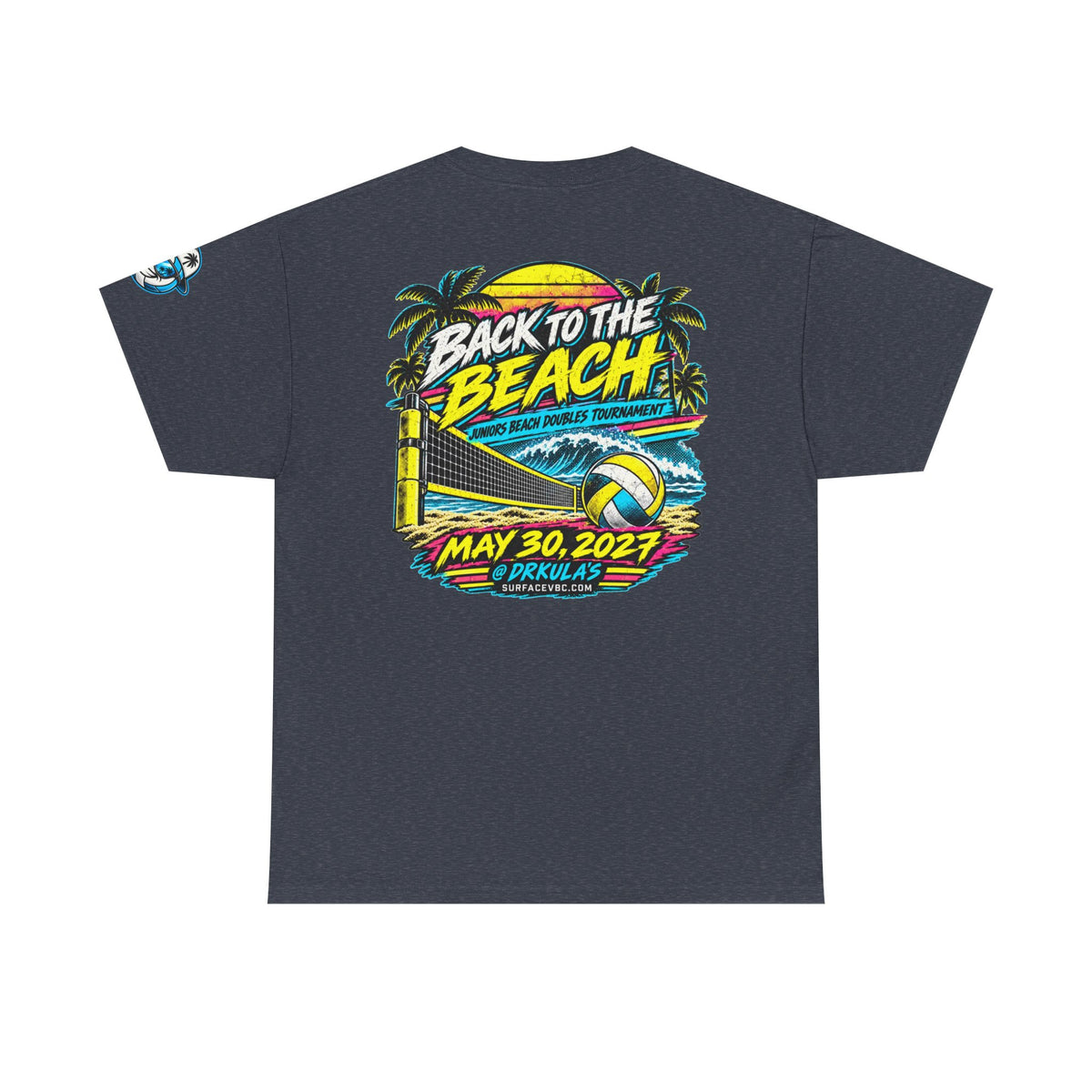 Back to the Beach — Retro Beach Volleyball Tournament Tee