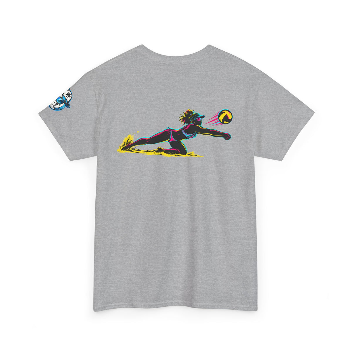 Beach Volleyball Tee — "Surface" Club Surf Sun Graphic Shirt