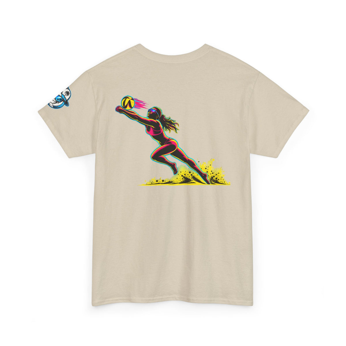 Beach Volleyball Tee — "Surface" Sunset Surface Club Graphic T-Shirt