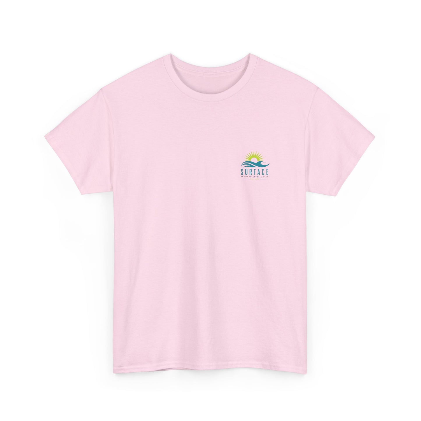 Surface Beach Volleyball Club Tee — Surf Wave & Sun Graphic T-Shirt