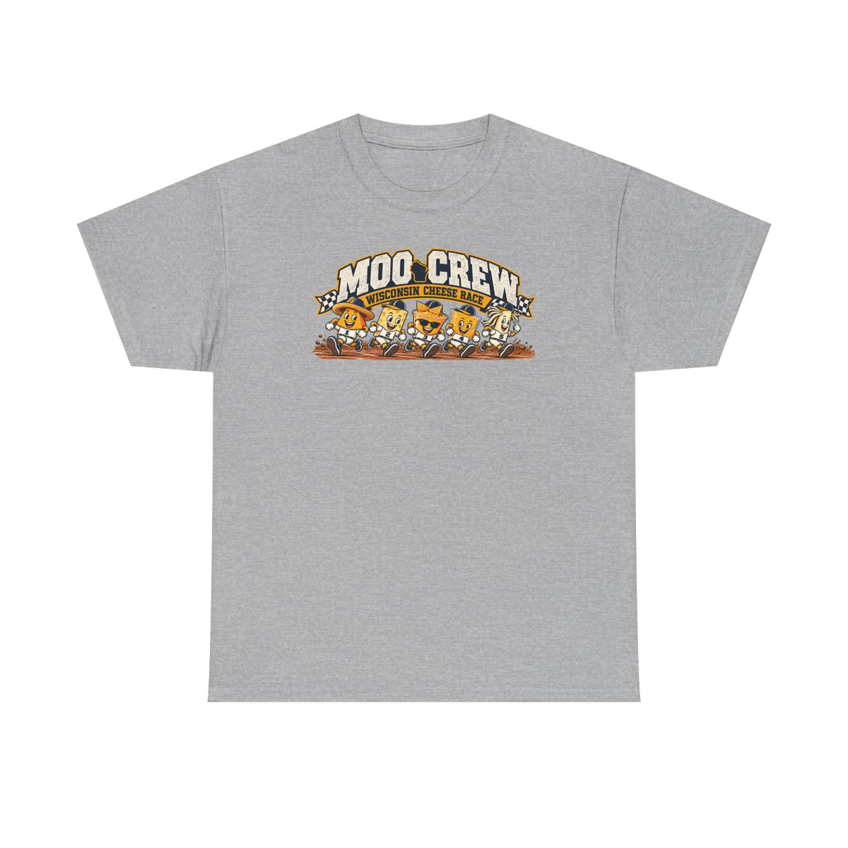 Moo Crew Cheese Race Baseball T-Shirt