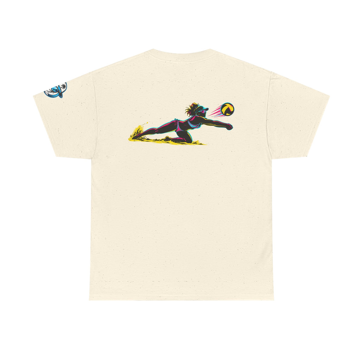 Beach Volleyball Tee — "Surface" Club Surf Sun Graphic Shirt