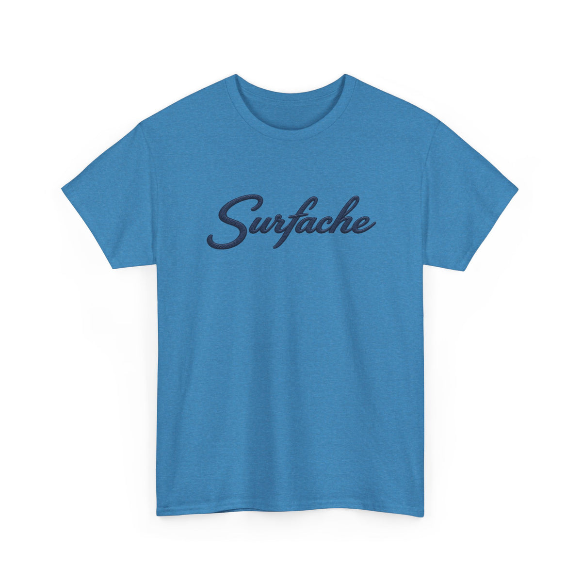 Surfache Logo Tee — Retro Script Front & Manta Ray Patch Back