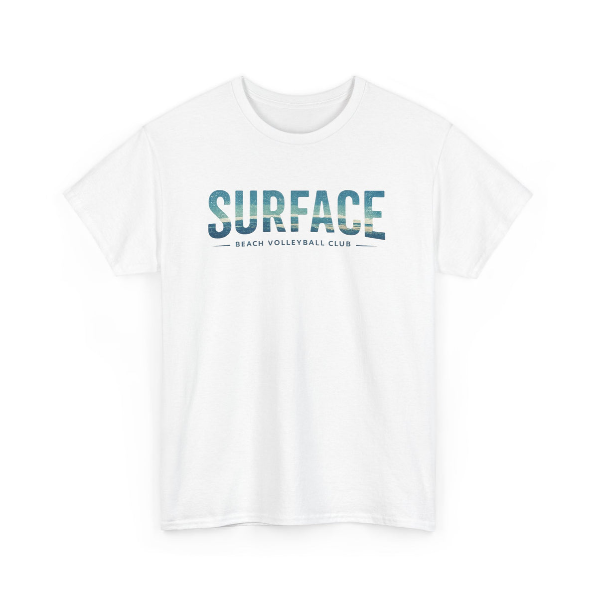 Surface Beach Club T-Shirt — Vintage Palm & Wave Logo Tee