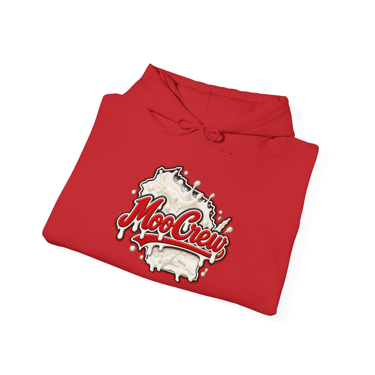 Moo Crew Milk Drip Wisconsin Dairyland Graphic Hoodie