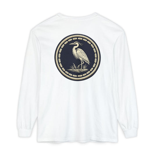 Surfache Long Sleeve T-Shirt — Coastal Heron Graphic