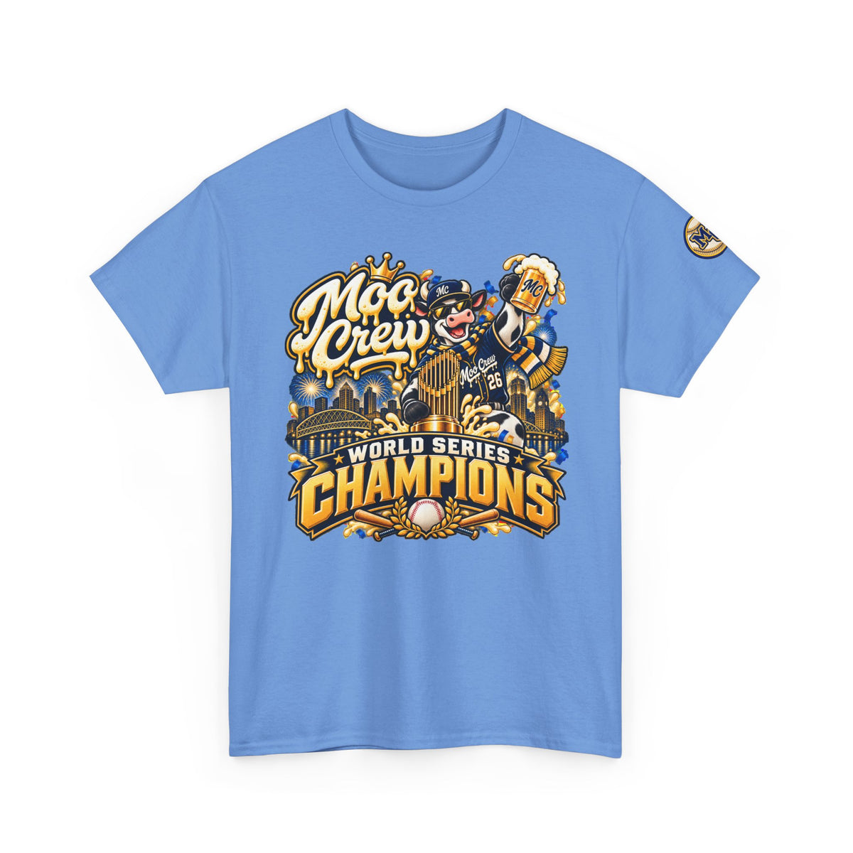 Moo Crew World Series Champions Baseball T-Shirt