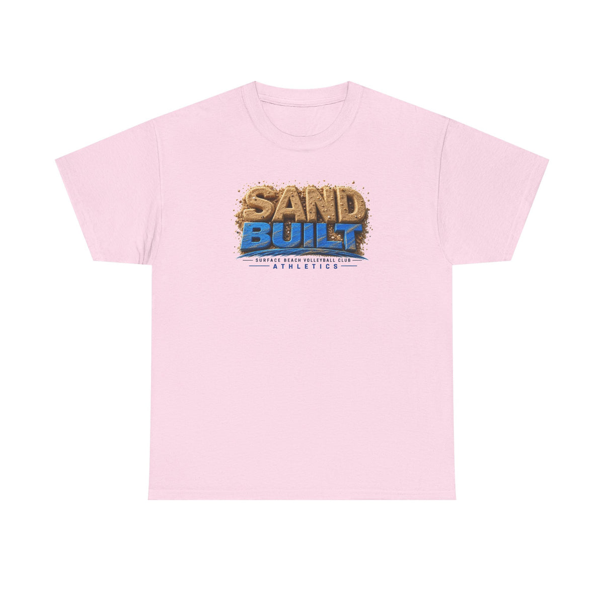 Sand Built Athletic Tee – Beach-Inspired 'Sand Built' Graphic T-Shirt
