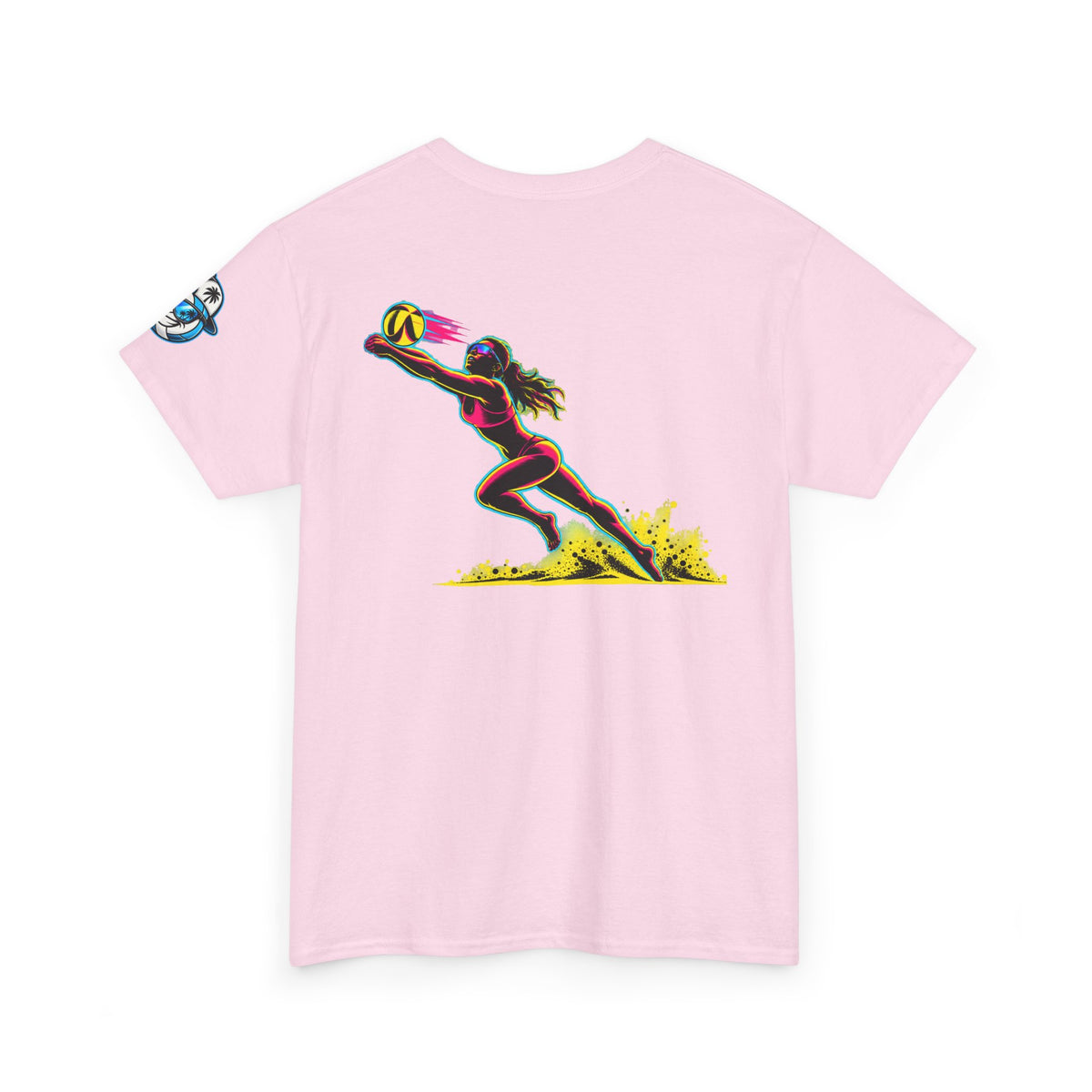 Beach Volleyball Tee — "Surface" Sunset Surface Club Graphic T-Shirt