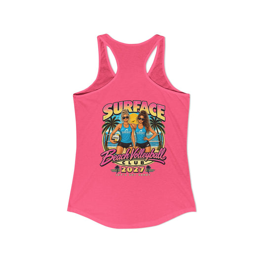 Surface Beach Volleyball Club Women's Racerback Tank -Retro