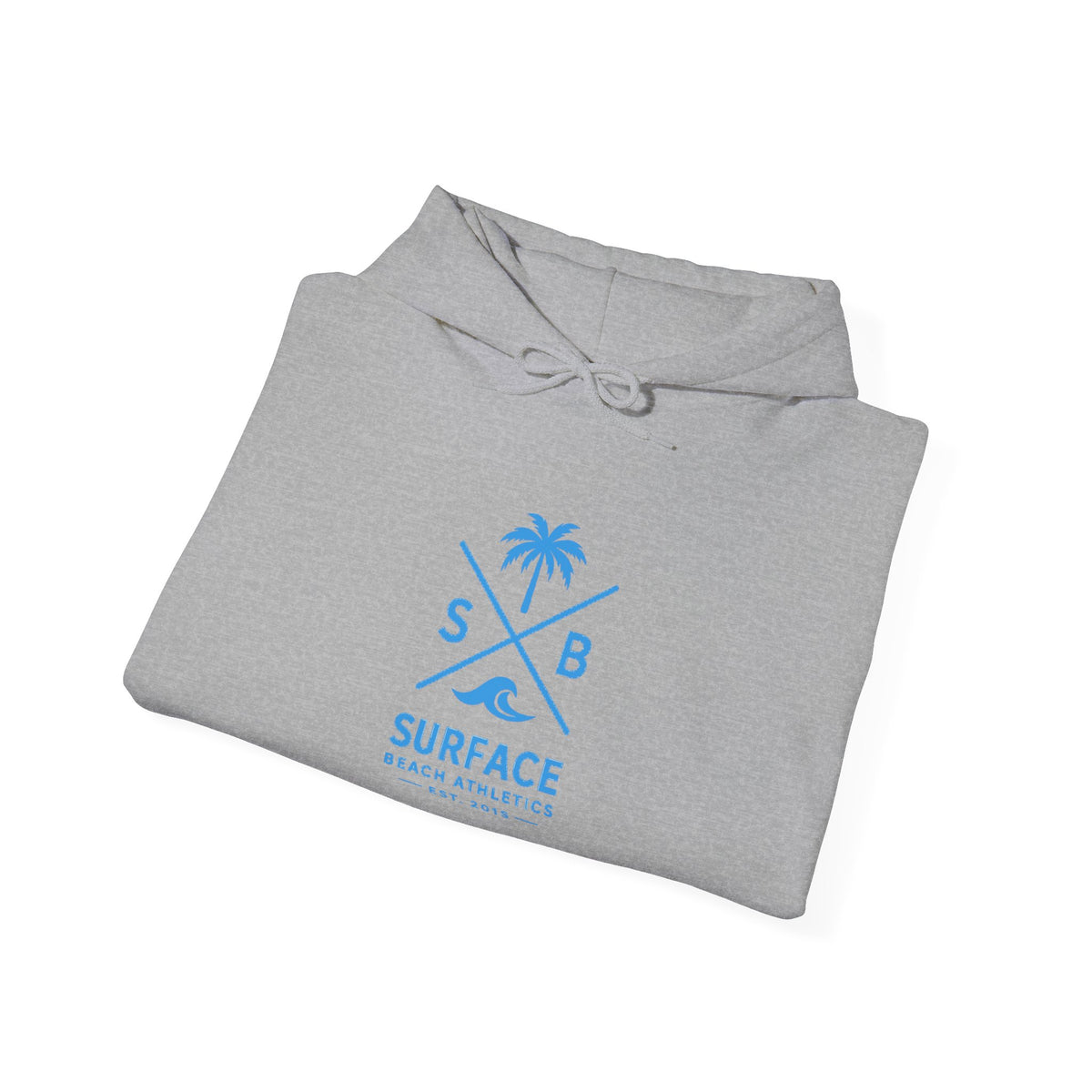 Surface Beach Athletics Hoodie — Palm Tree Surf Logo Pullover