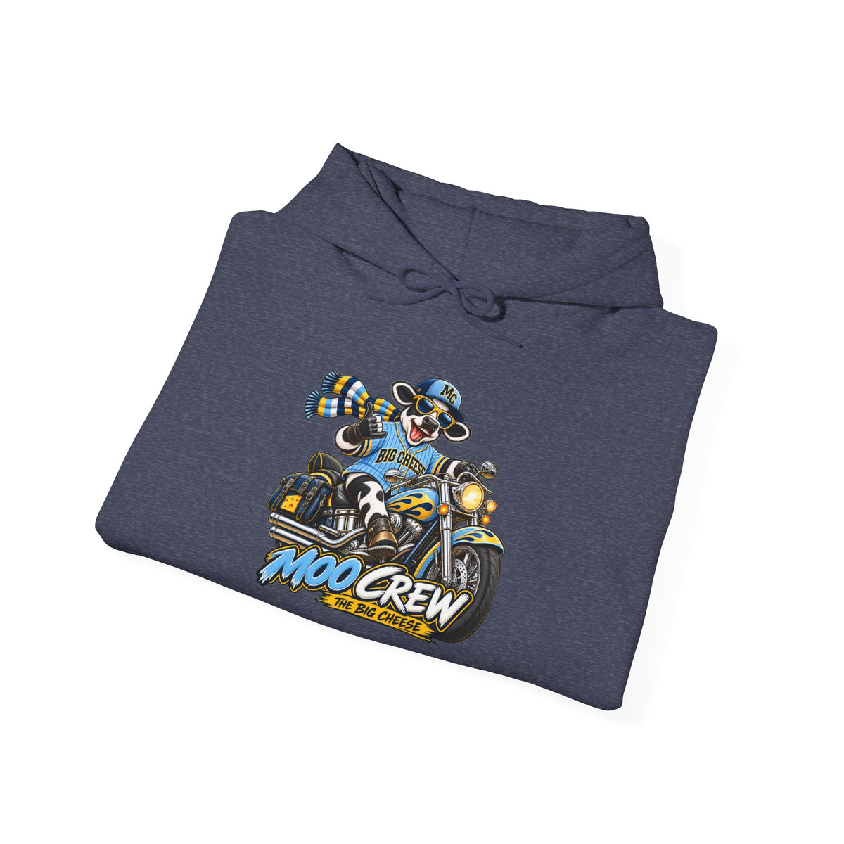 Moto Crew Motorcycle Graphic Hoodie”The Big Cheese”