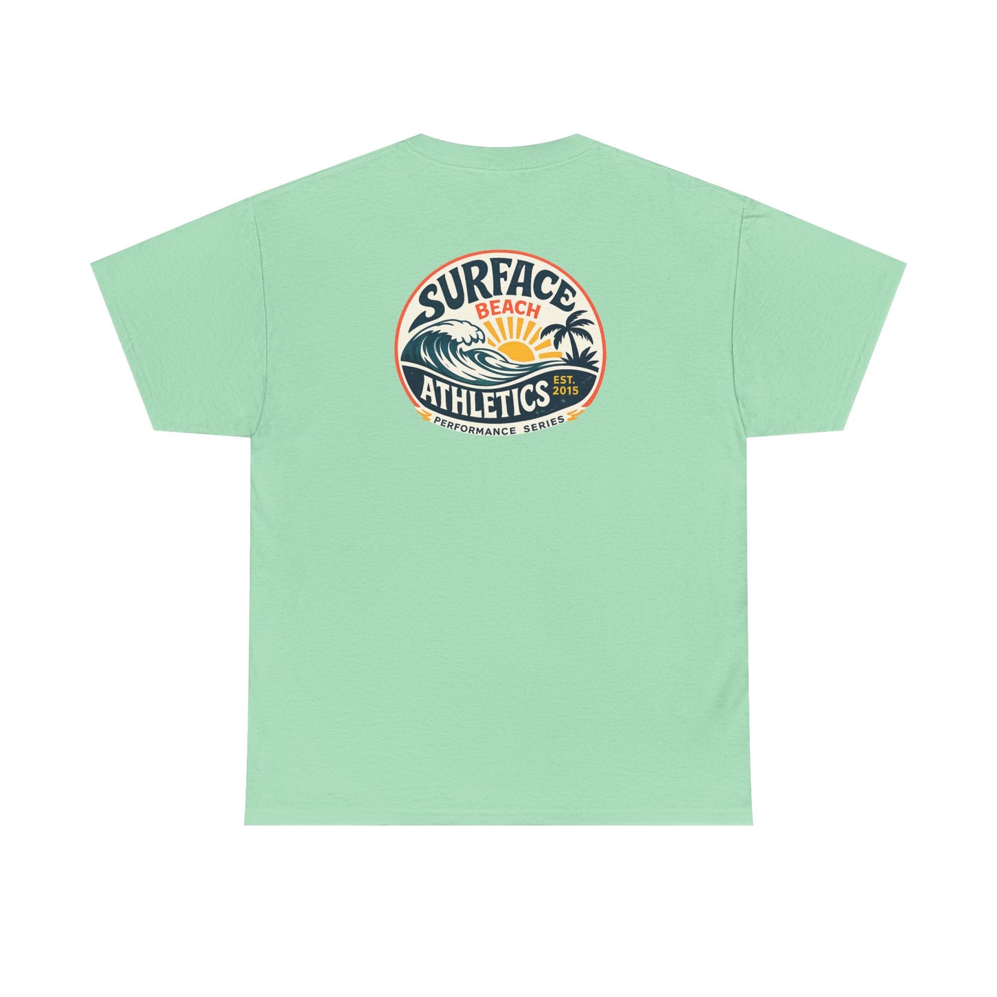 Surface Athletics Beach T‑Shirt — Vintage Surf Logo Tee