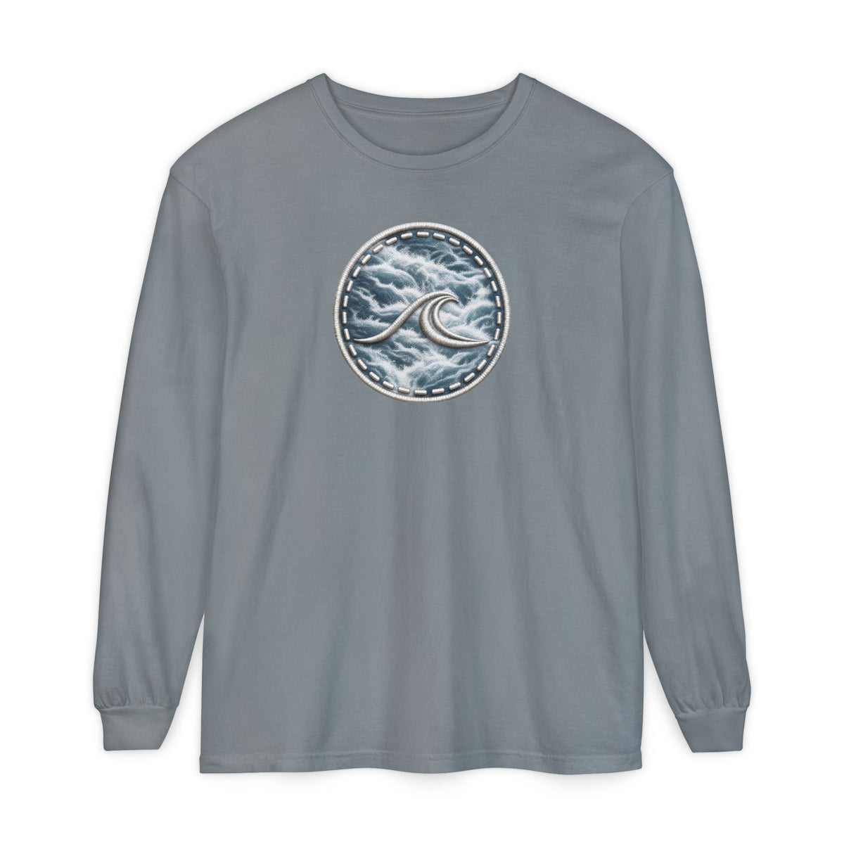 Surfache White Water Icon Long Sleeve Tee —Destination Graphic T-Shirt