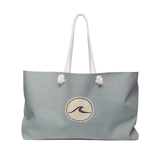 Surfache Coastal Wave Weekender Bag — Large Canvas Beach Tote with Rope Handles