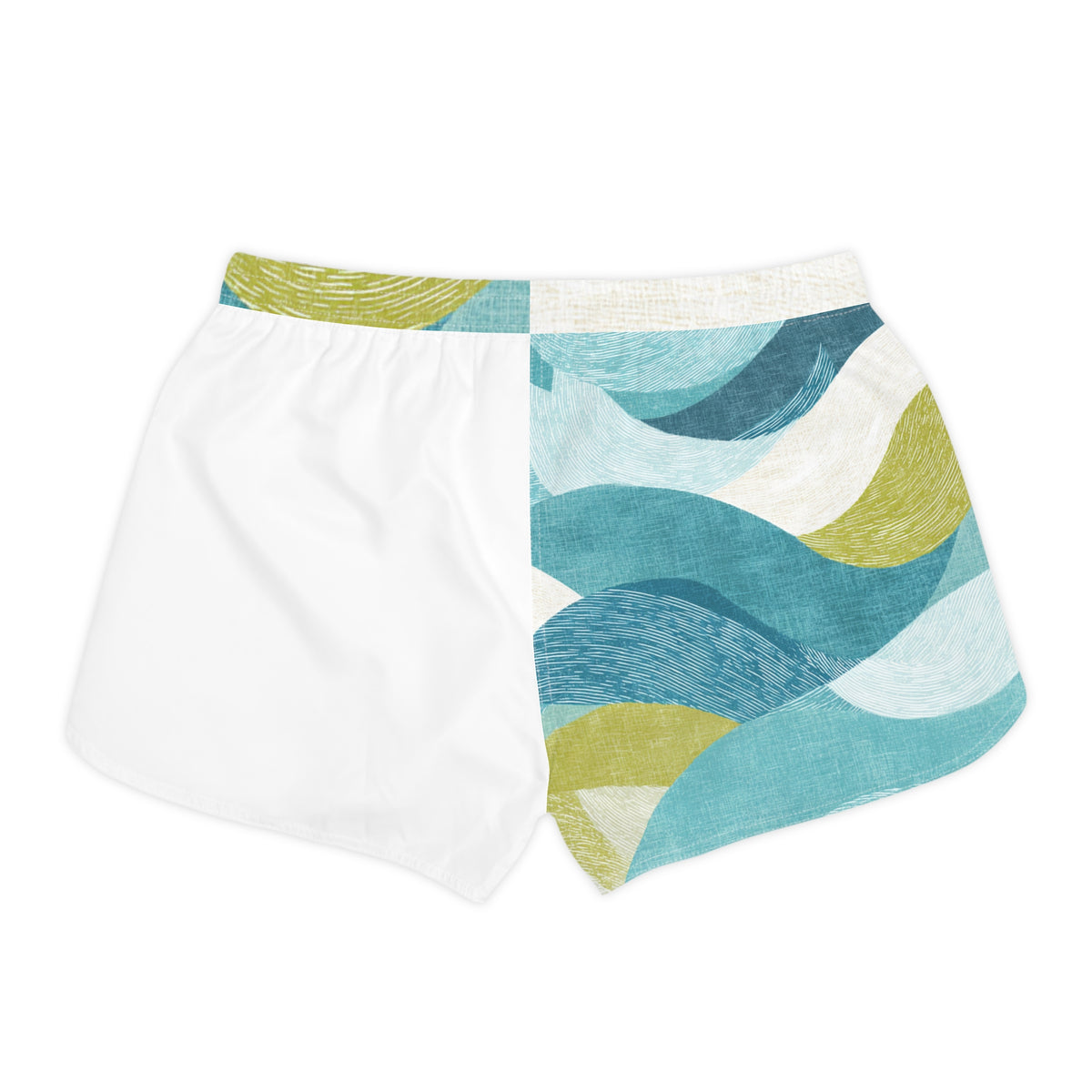 Surf Wave Women's Casual Shorts — Coastal AOP Running & Beach Shorts