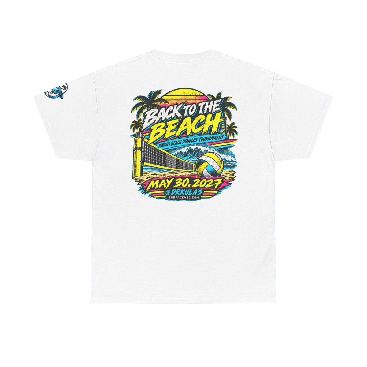 Back to the Beach — Retro Beach Volleyball Tournament Tee