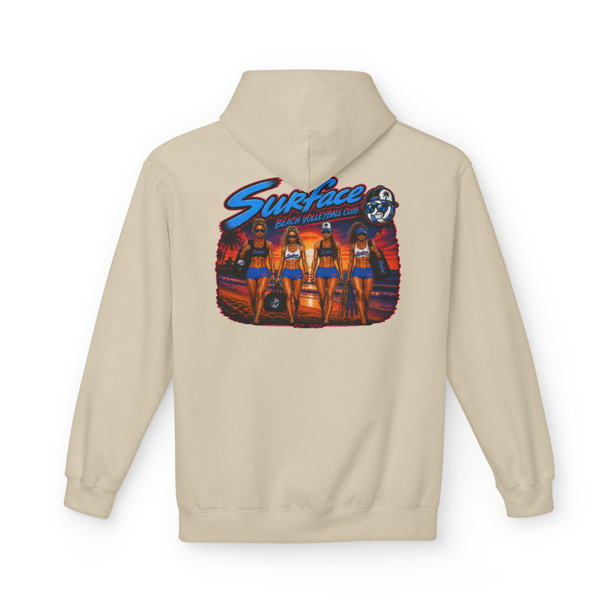 Surface Beach Volleyball Hoodie —Sunset Nights Pullover