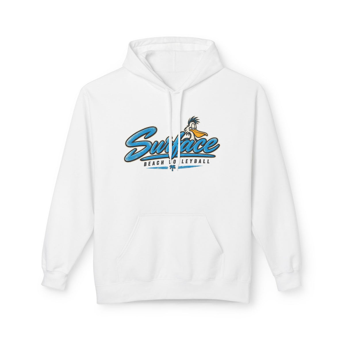 Surface Beach Volleyball Hoodie — Coastal Team Logo Pullover