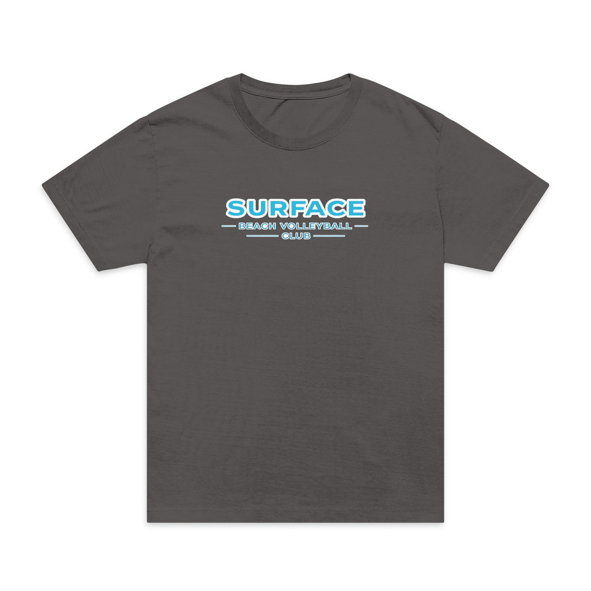 Surfaced Beach Graphic T‑Shirt — "SURFACE: Ocean & Lifestyle Co." Design