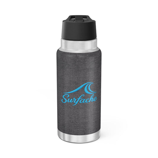 32oz Surfache Gator Tumbler — Insulated Stainless Steel Water Bottle with Wave Logo