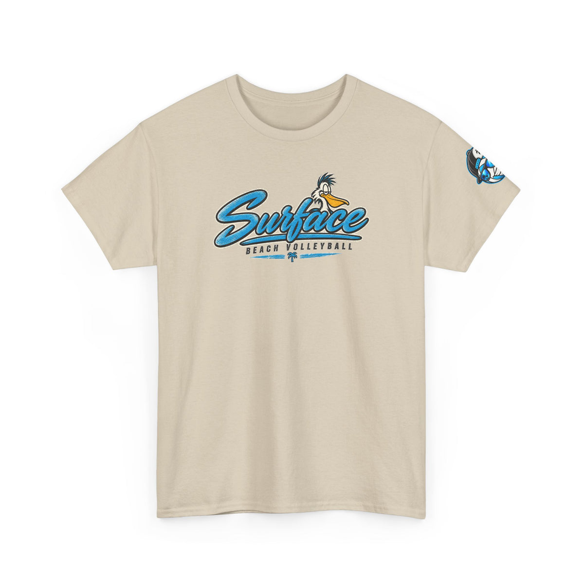 Surface Mascot T-Shirt — Retro Beach Surf Logo Tee