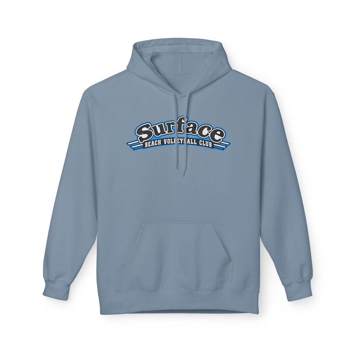 Surface Beach Volleyball Hoodie — Retro Palm Beach Volleyball Club Design