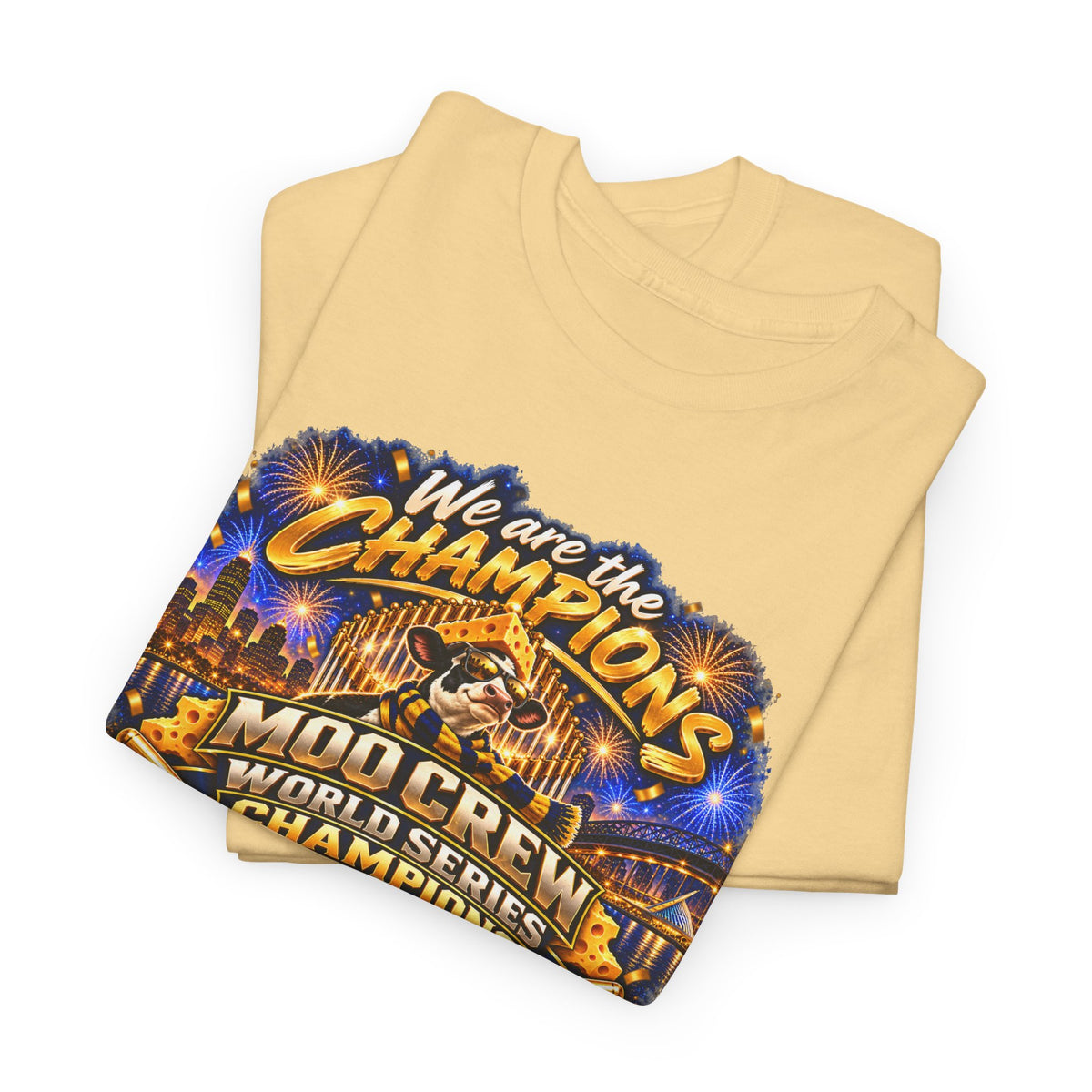 We Are the Champions MOO Crew 2026 Champions T-Shirt