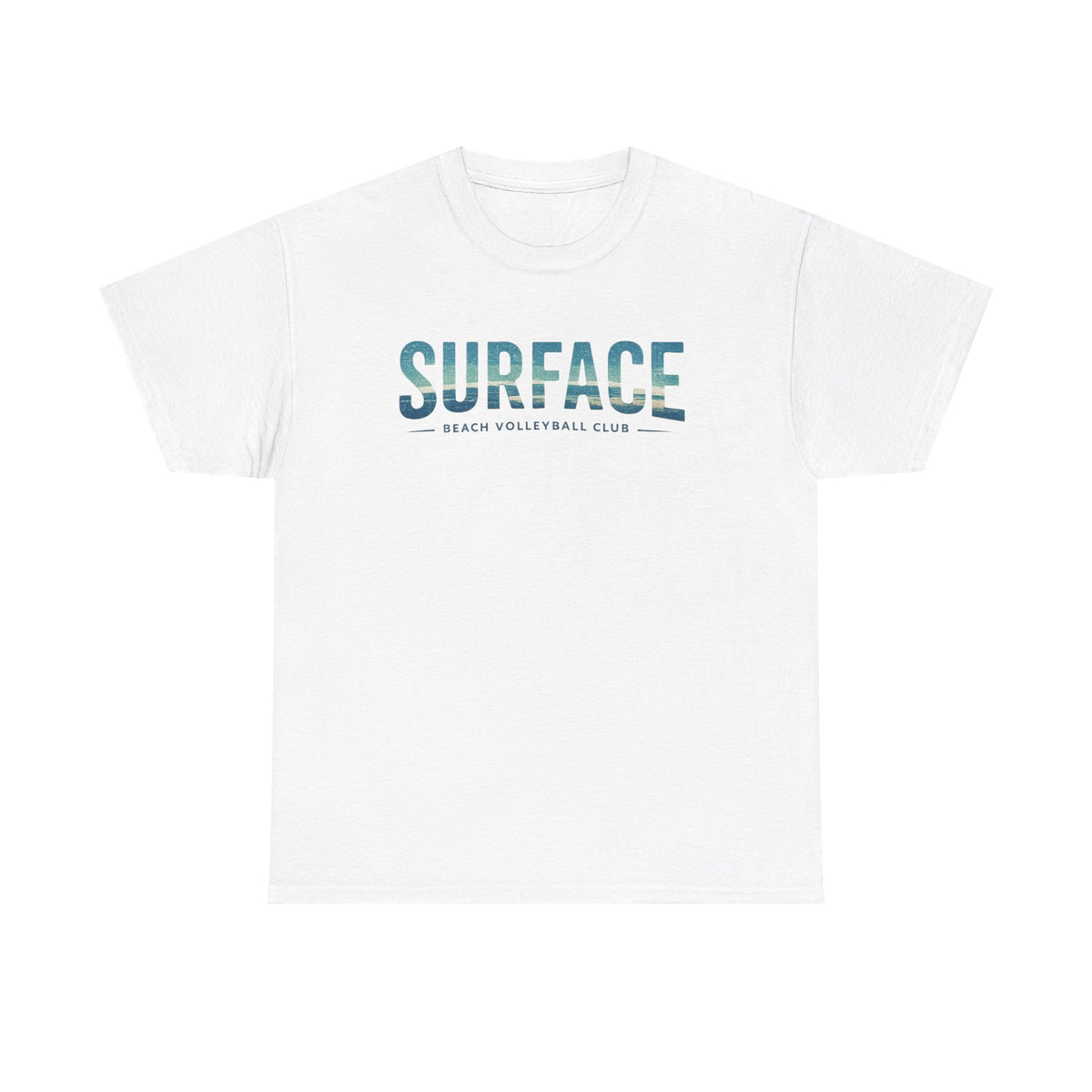 Surface Beach Club T-Shirt — Vintage Palm & Wave Logo Tee