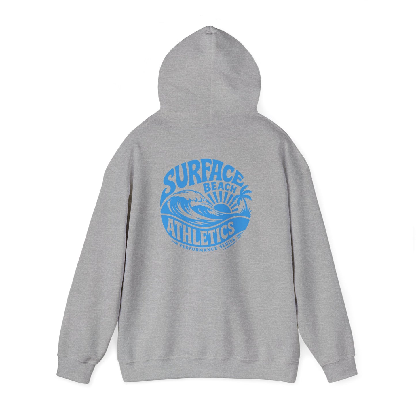 Surface Beach Athletics Hoodie — Coastal Wave Surf Club Sweatshirt
