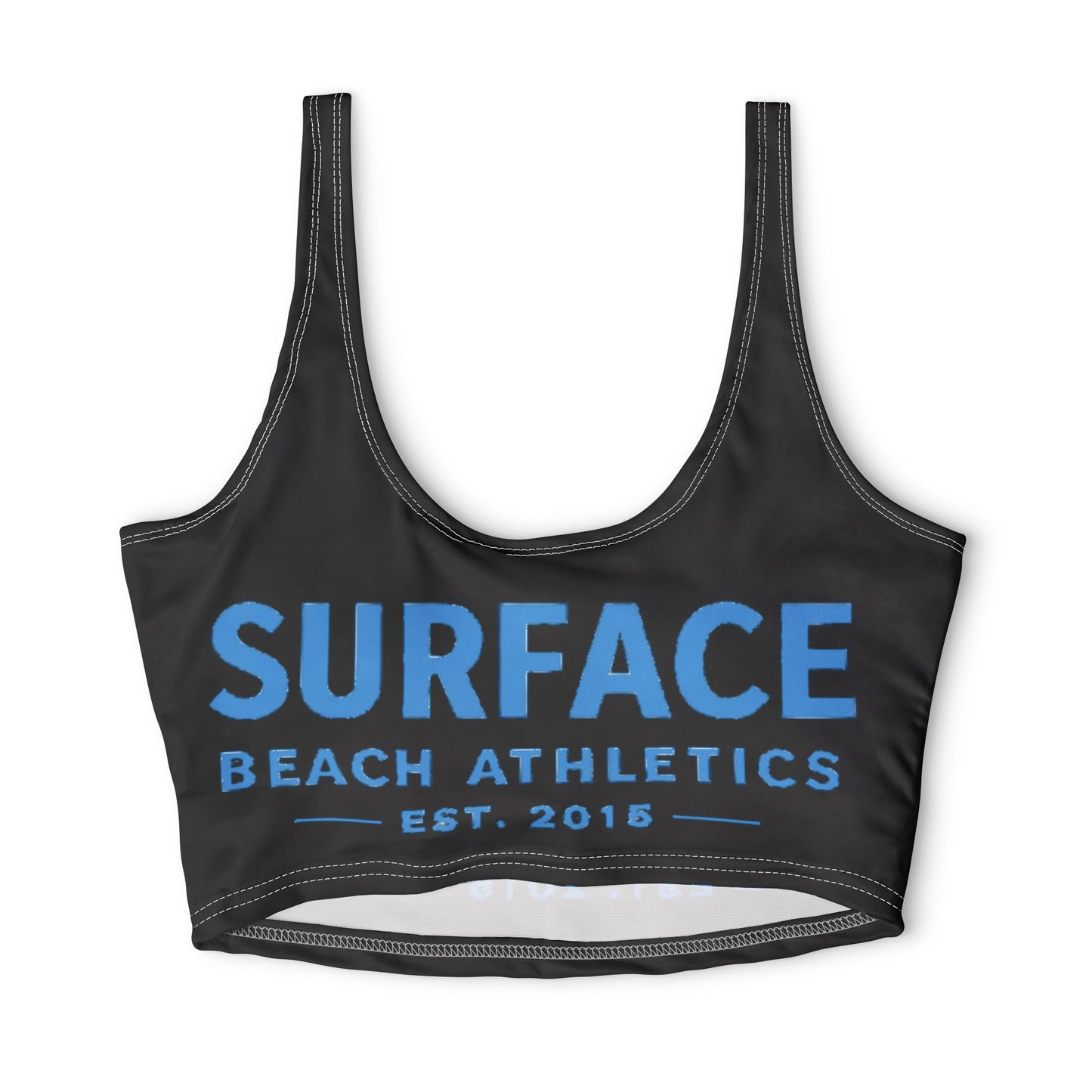 Surface Beach Athletics Sports Bra — Women's Surf-Inspired Active Crop (Est. 2015)