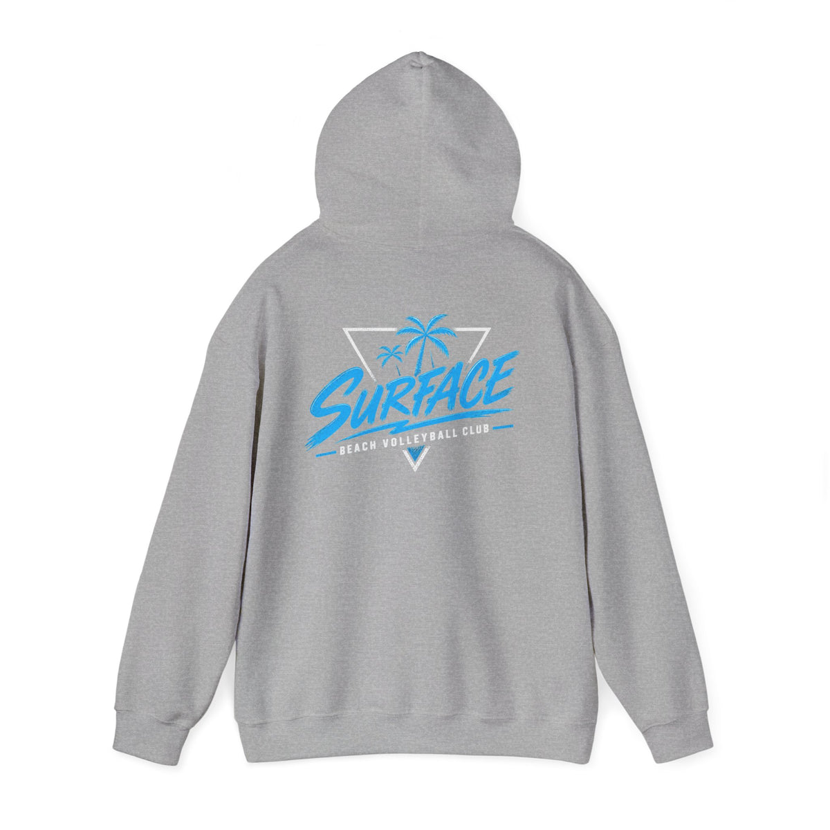 Surface Palm Tree Hoodie — Retro Beach Surf Graphic Hoodie