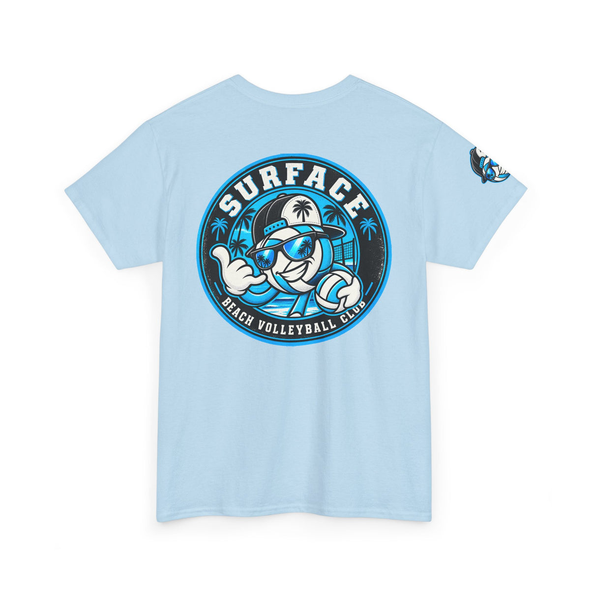 Surface Beach Volleyball Tee — 'Surface' Retro Palm Logo T-Shirt