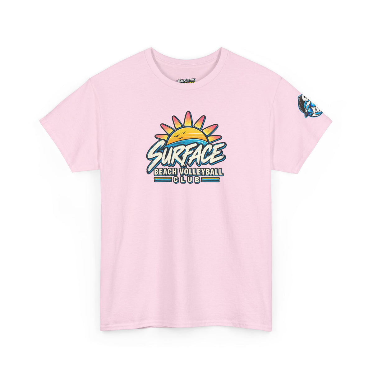 Beach Volleyball Tee — "Surface Beach Volleyball Club" Graphic Shirt