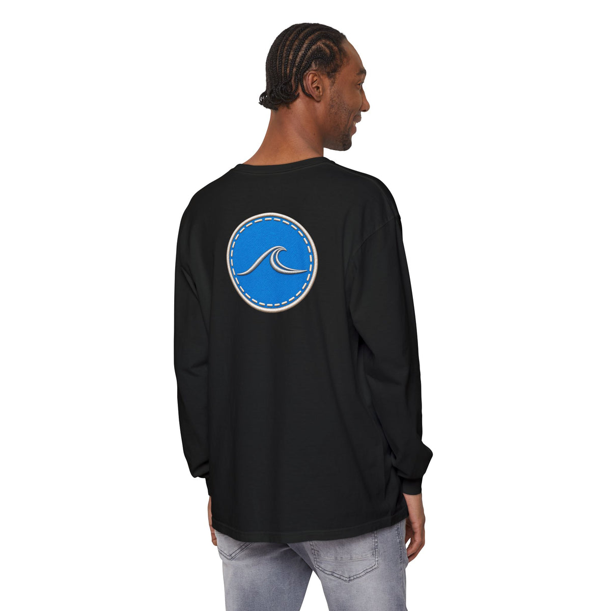 Surfache Wave Long Sleeve Tee — Beach Vibes Graphic T-Shirt