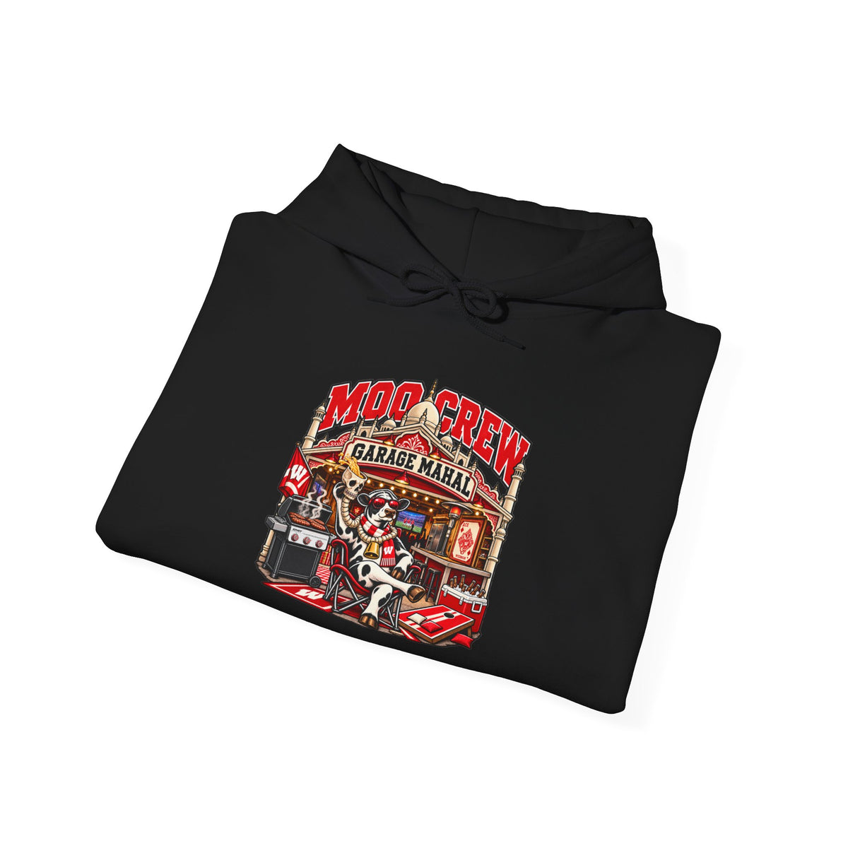 Moo Crew Garage Mahal Game Day Pregame Graphic Hoodie