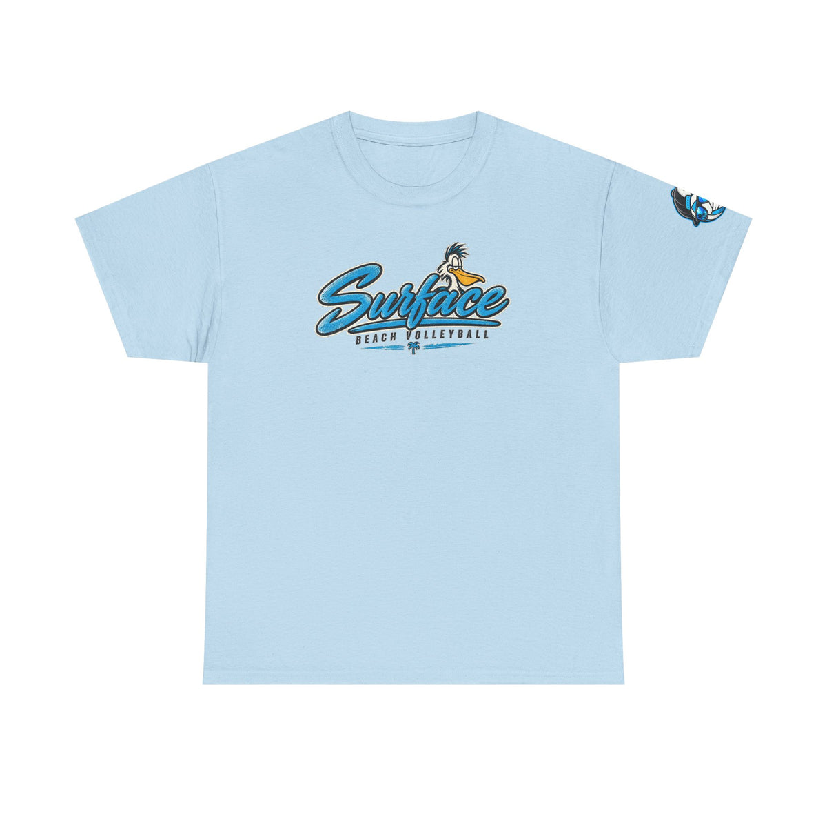 Surface Mascot T-Shirt — Retro Beach Surf Logo Tee