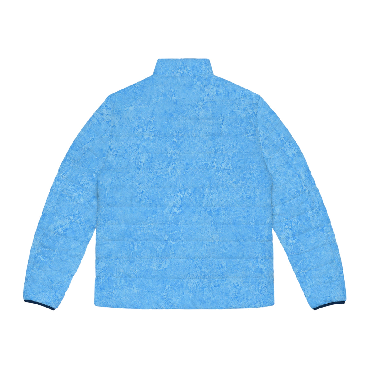 Moo Crew Call The Herd Puffer Men’s Abstract Blue Printed Puffer Jacket