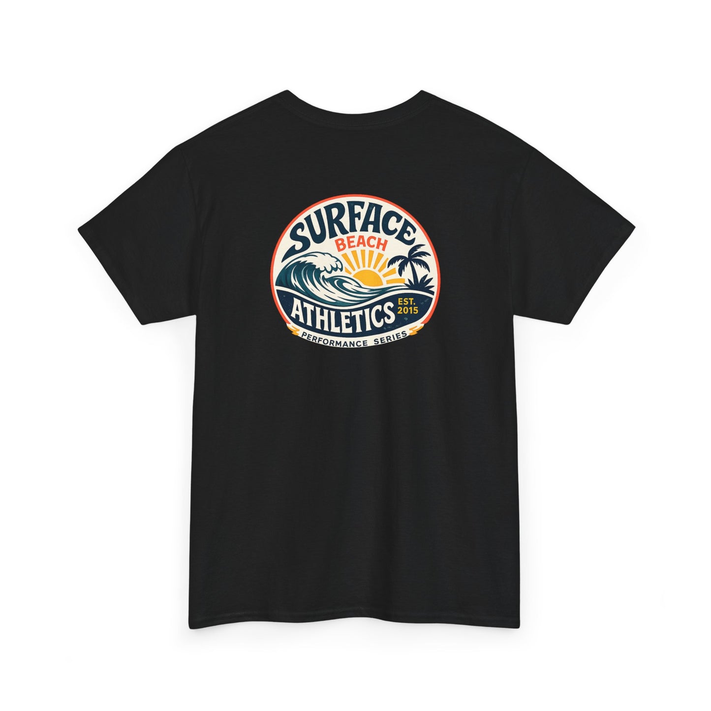 Surface Athletics Beach T‑Shirt — Vintage Surf Logo Tee